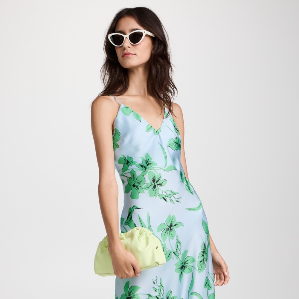Ronny Kobo Floral Printed Rowe Dress | wedding guest maxi slip dress summer